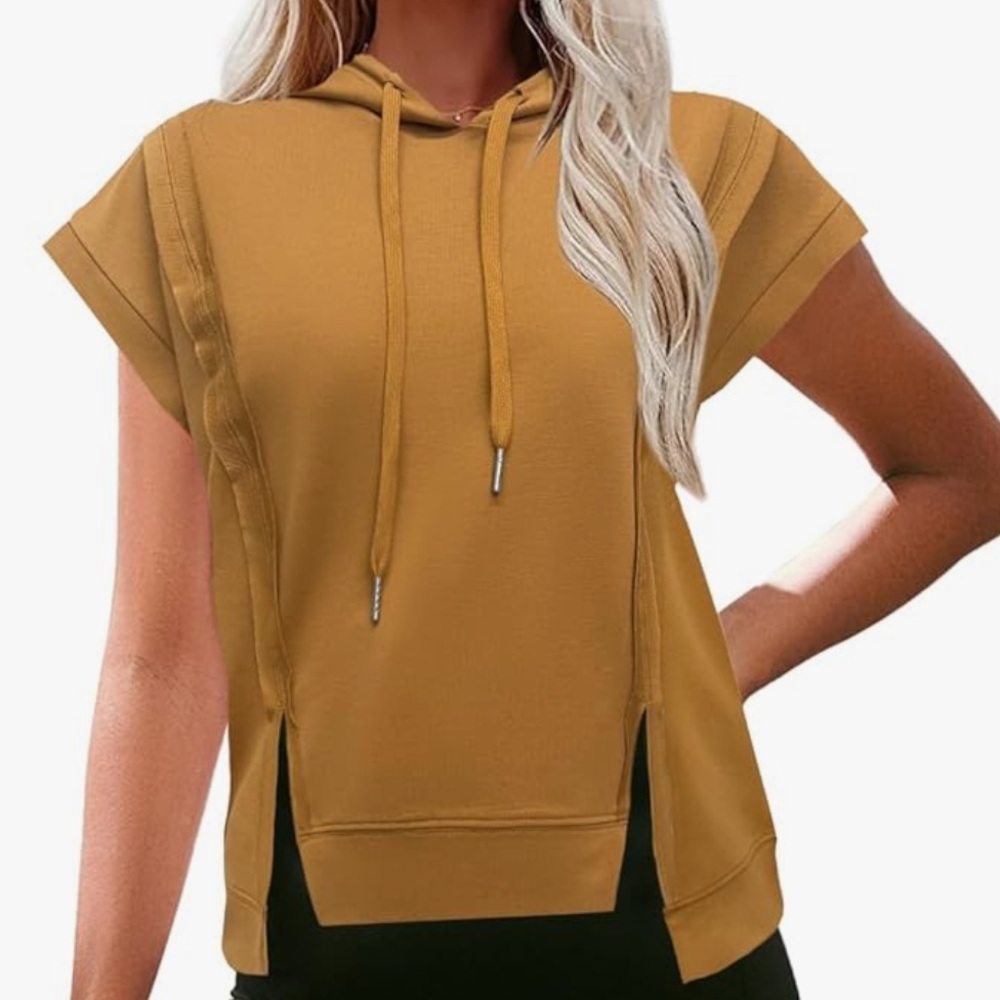 Boxy Cut Out Hoodie Sweatshirt